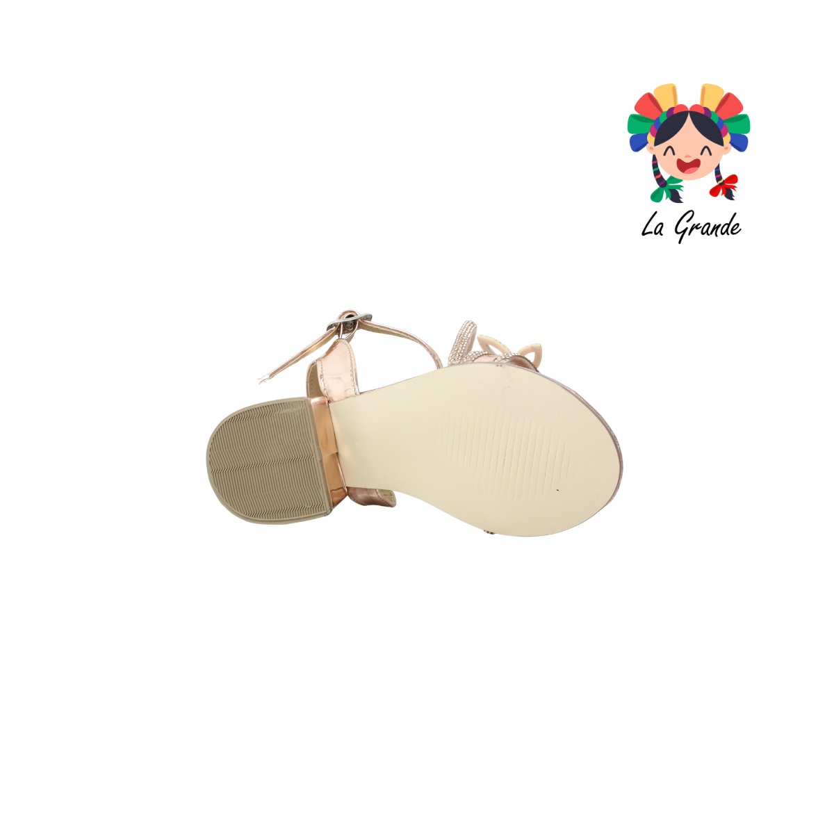01 FLORESCA Oro Rosado Zapatilla para Niña