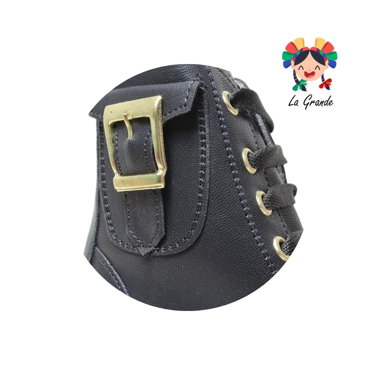 006 GABRIELA Negro Cabra Bota Urbana para Niña y Dama