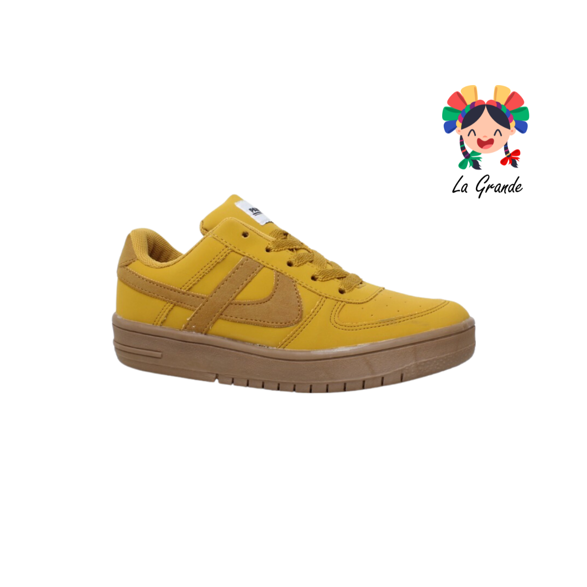 010290 PANAM Ocre Nobuck Tenis Casual Original para Dama, Joven y Caballero