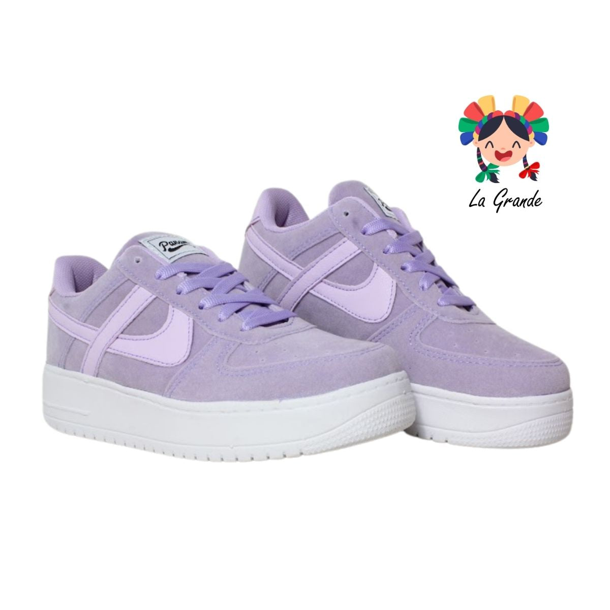 010861 PANAM Lila Napa Tenis Casual para Dama