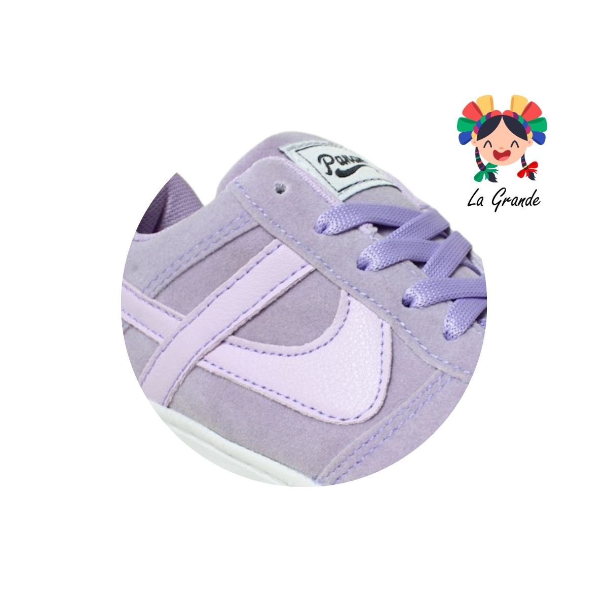 010861 PANAM Lila Napa Tenis Casual para Dama