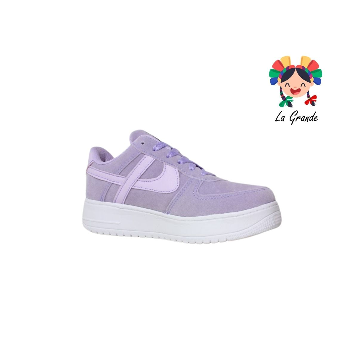 010861 PANAM Lila Napa Tenis Casual para Dama