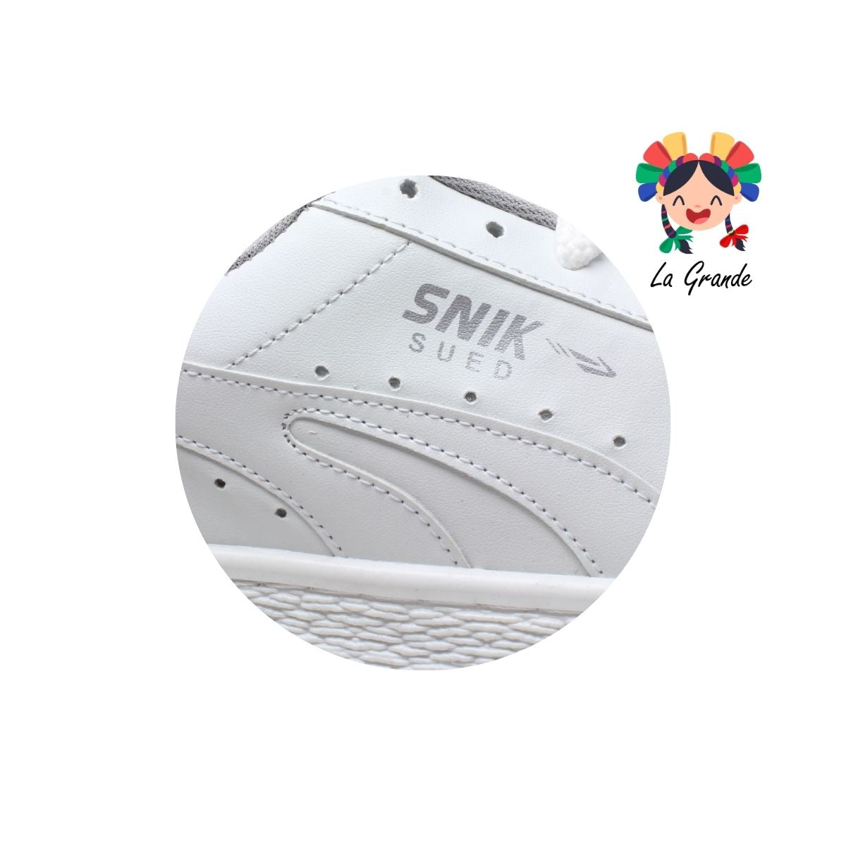 010 SNIK Blanco Blanco Tenis Casual para Caballero