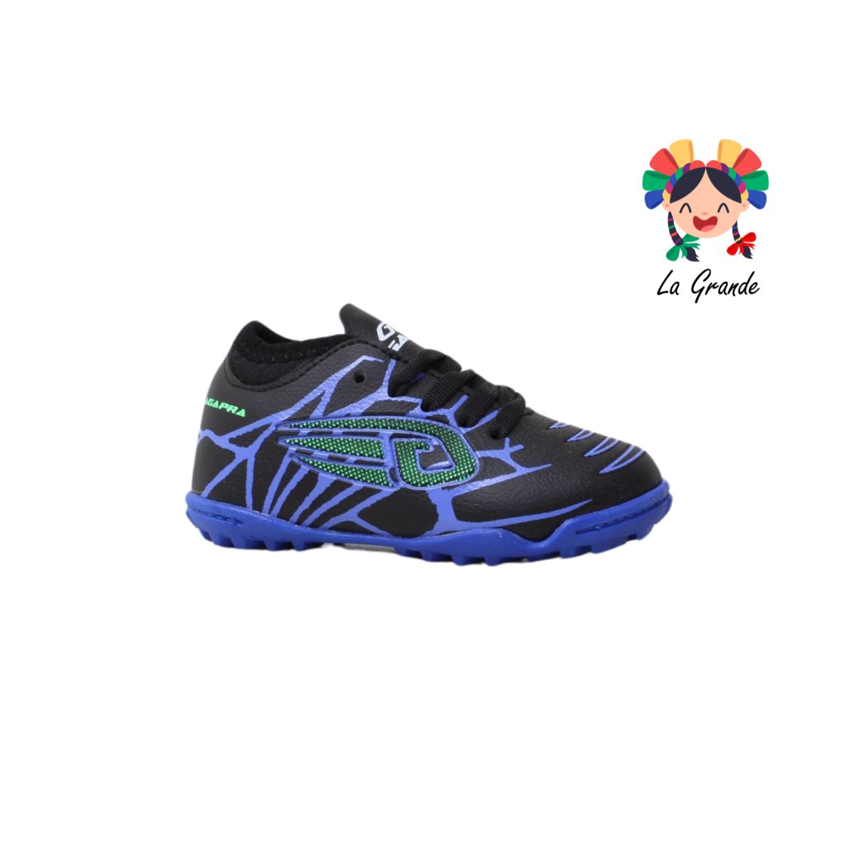 014 GAPRA Negro Rey Manzana Sint Tenis de Fútbol Rápido para Niño y Niña