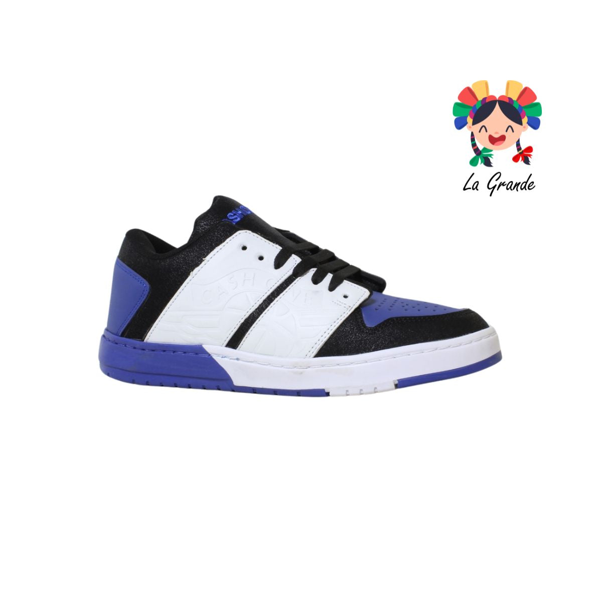 01 CASH ONE Bco Ngo Rey Tenis Casual para Caballero