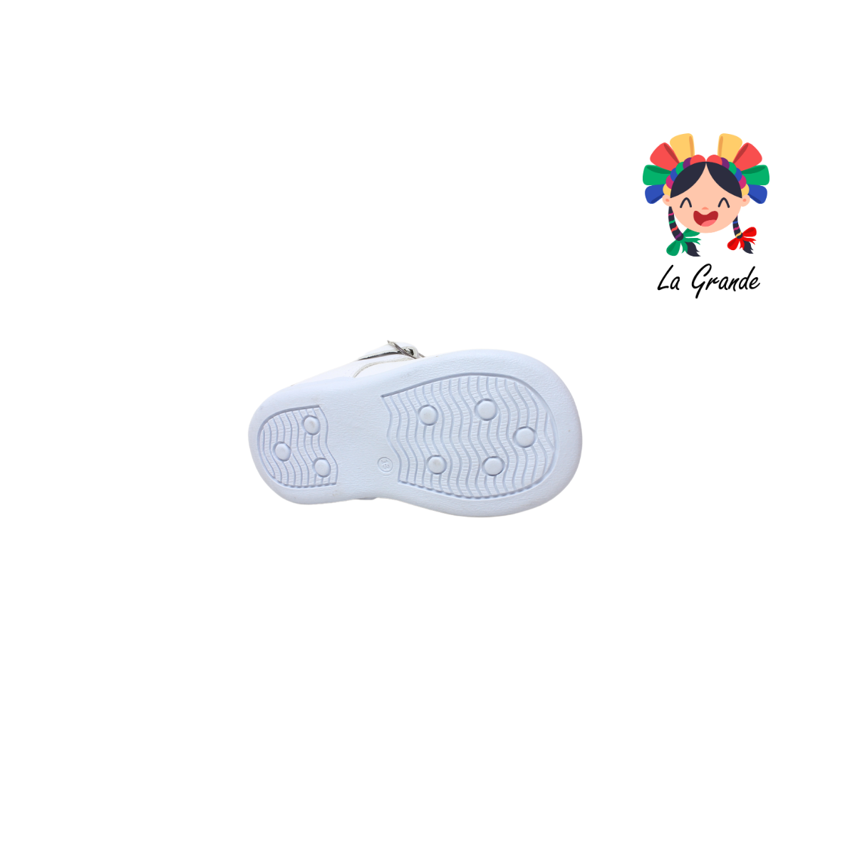 01 CHAPATITOS Blanco Sintético Zapato Casual para Bebé y Niña