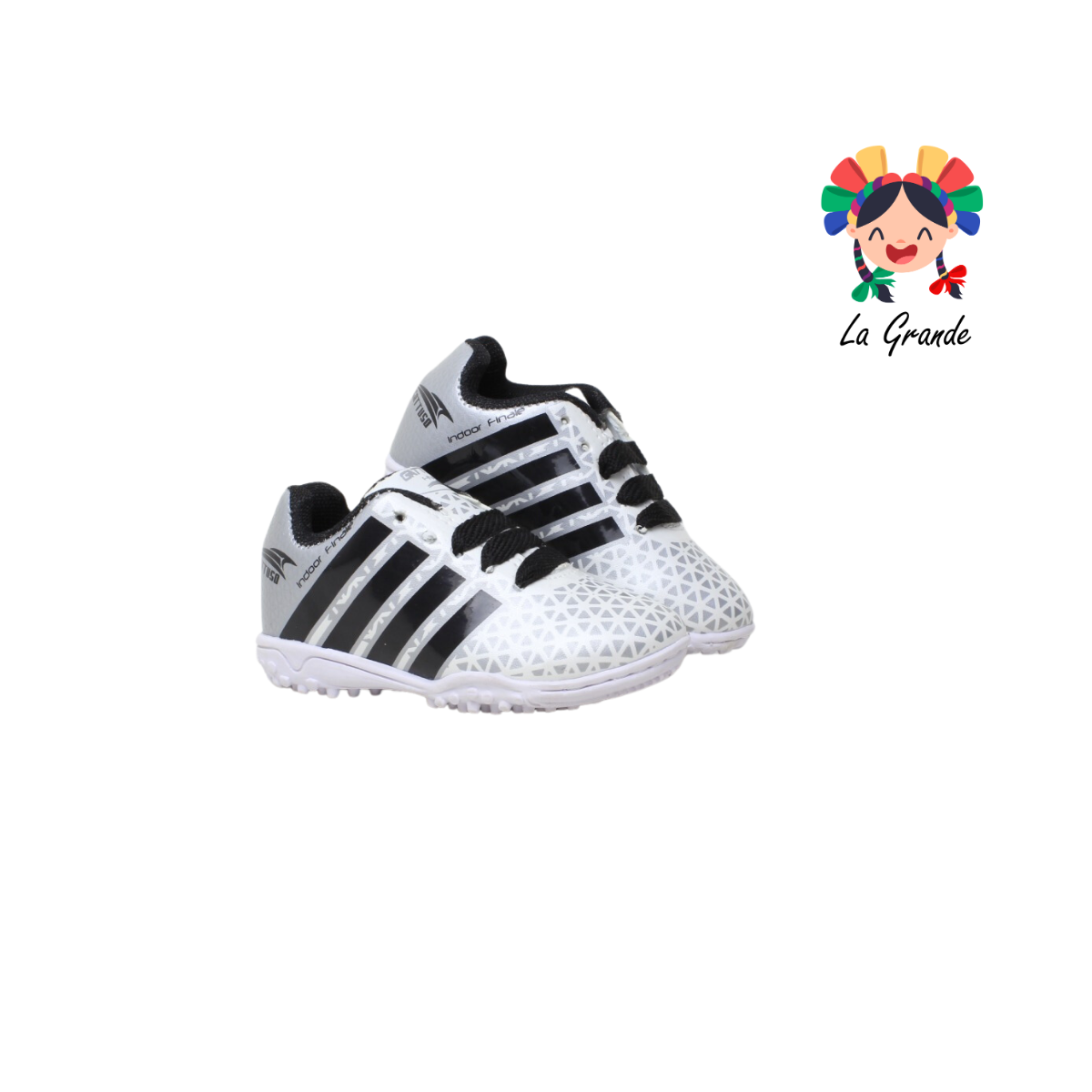 022 GATTUSO Bco Plata Ngo Tenis para Fútbol para Bebé