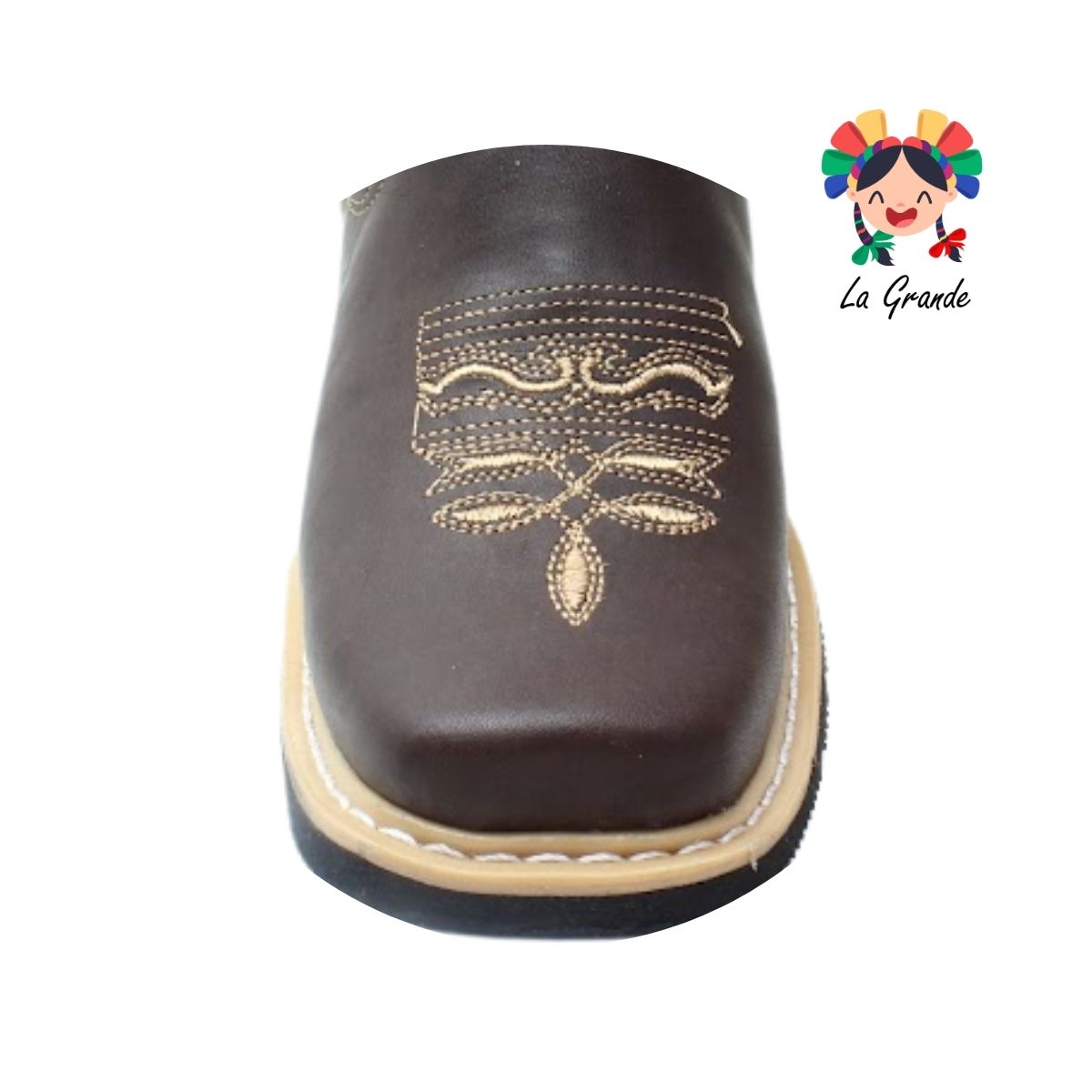 036 ANDRE FLO Café Grasso Piel Bota Vaquera para Niño y Joven