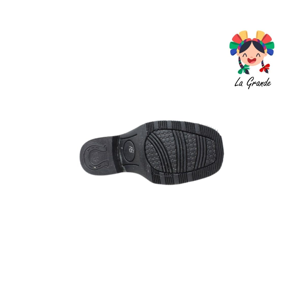 036 ANDRE FLO Café Grasso Piel Bota Vaquera para Niño y Joven