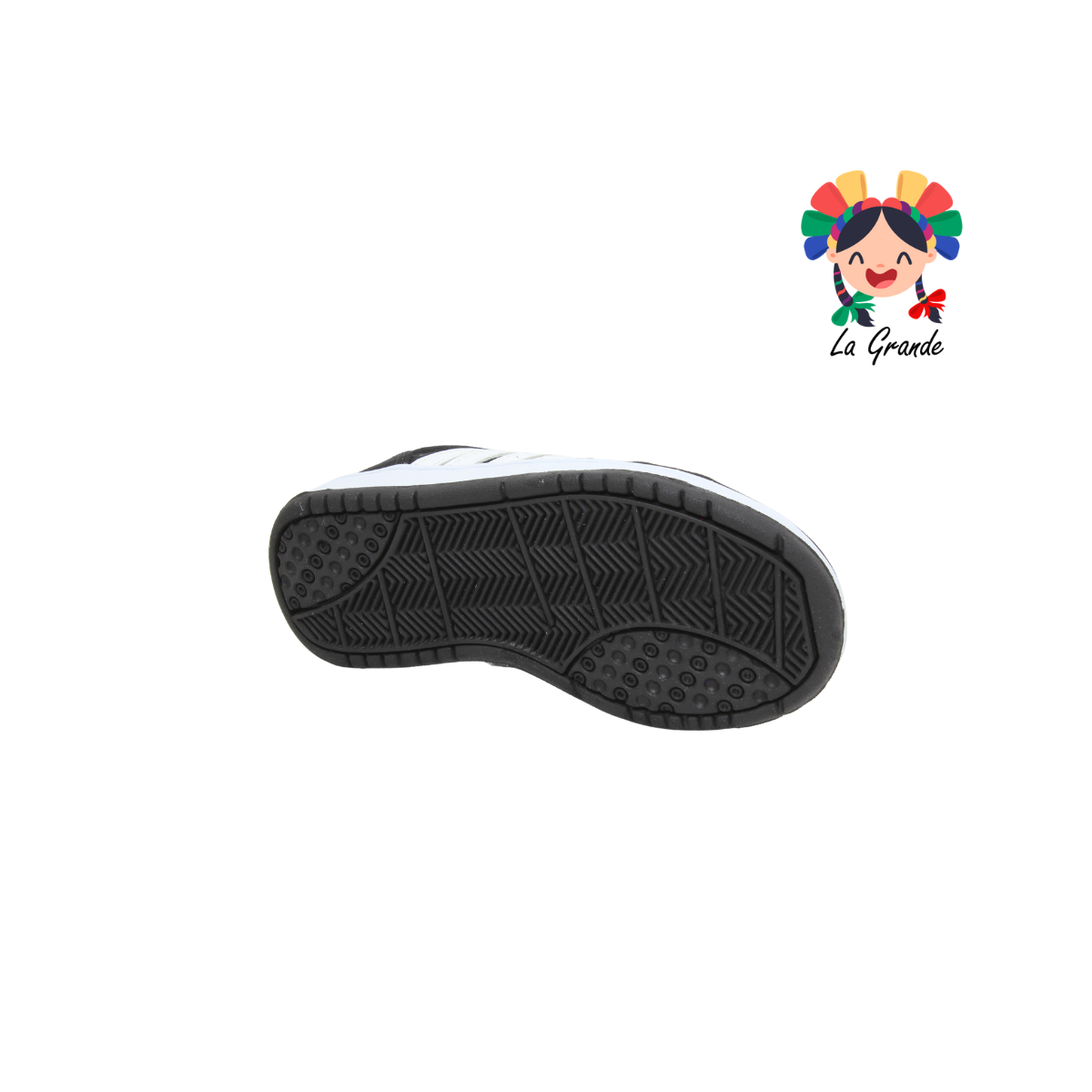 04 DHILA Negro Blanco Tenis Casual para Dama, Joven y Caballero