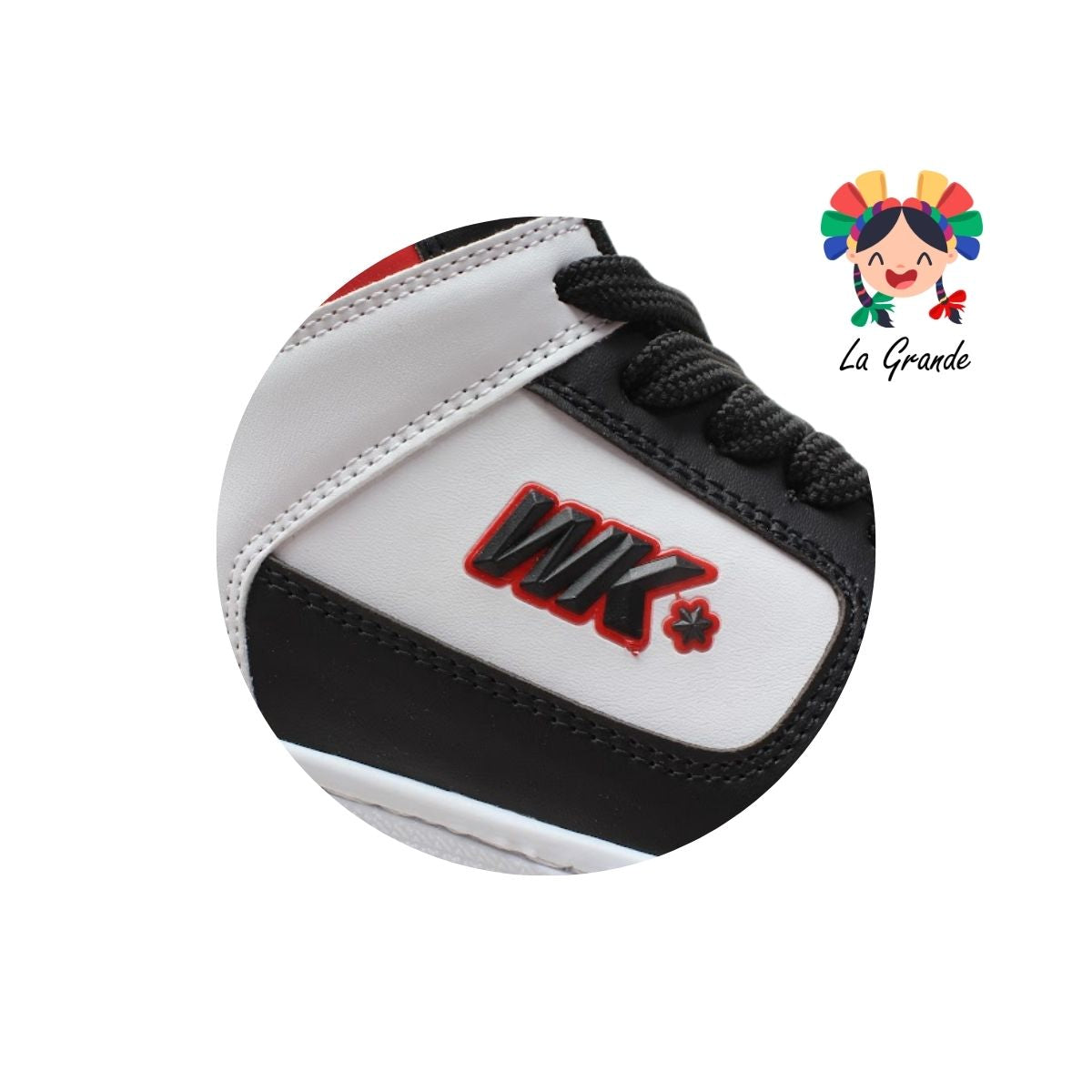 055 WALKQUIR Bco Ngo Rojo Tenis Casual para Caballero