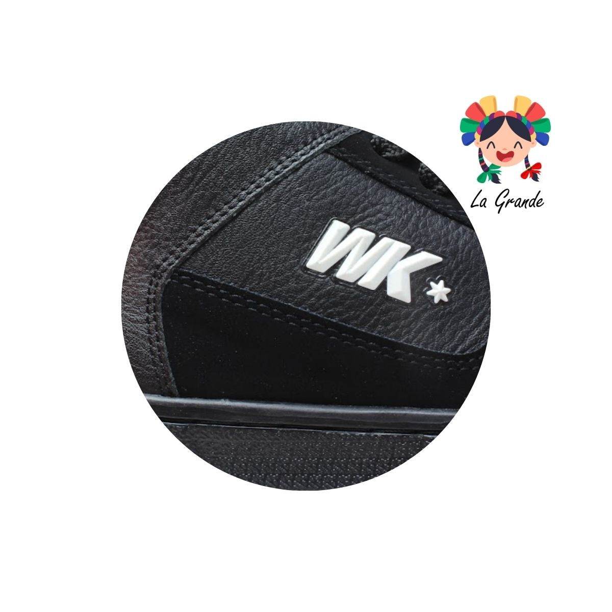 055 WALKQUIR Negro Negro Tenis Casual para Caballero