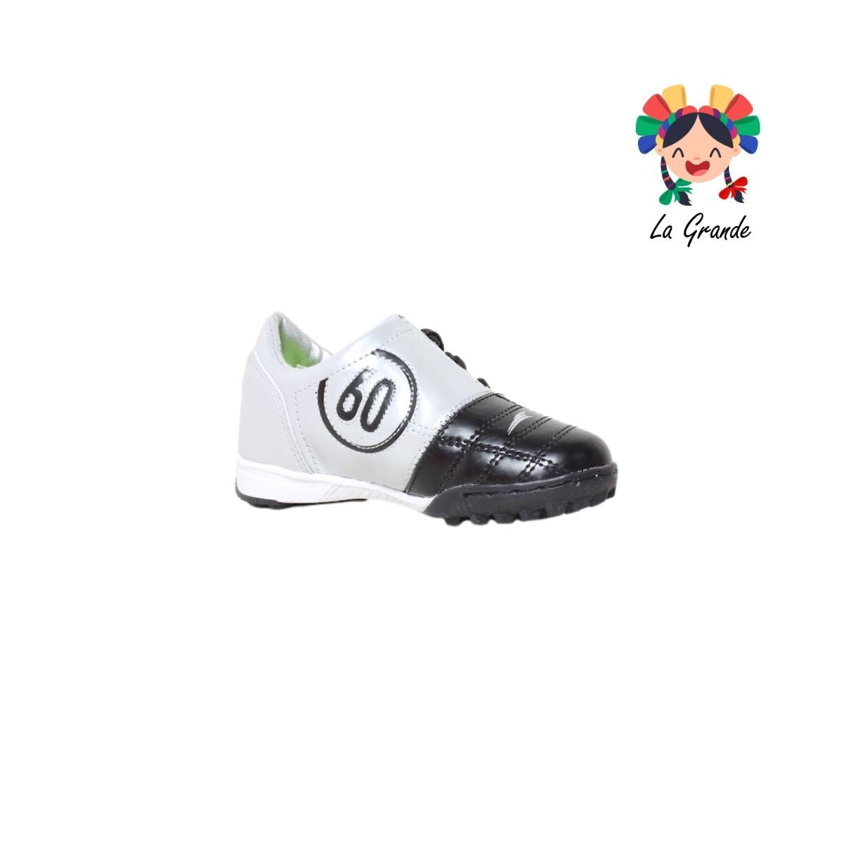060 GATTUSO Ngo Pta Pta Ngo Sintético Tenis de Fútbol Rápido para Niña y Niño