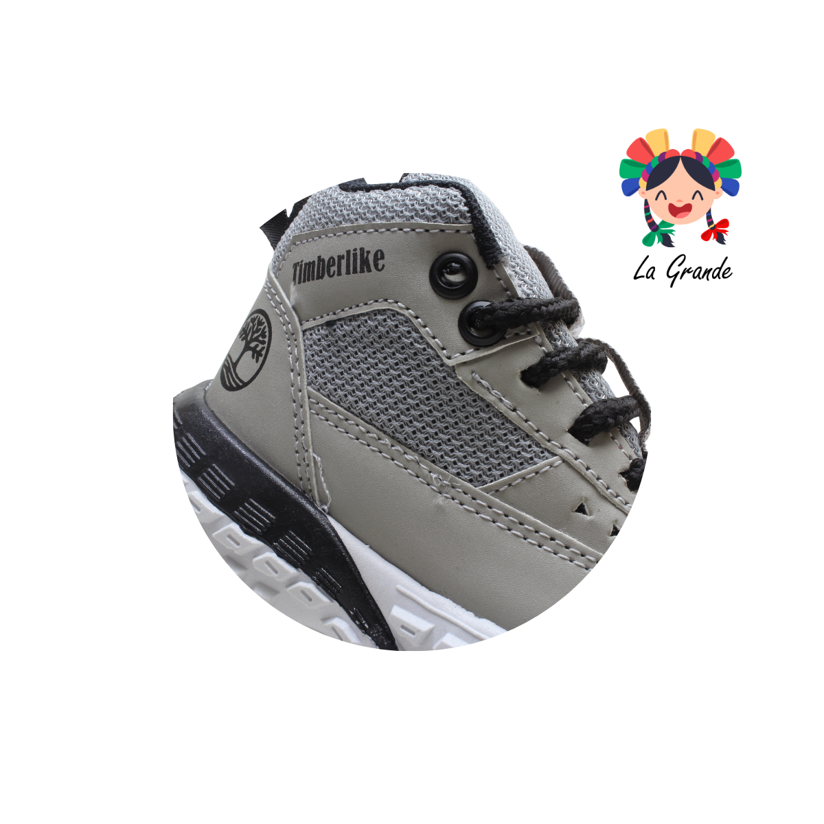 066 VANNI CLUB Gris Negro Sint Bota de Montaña para Niño