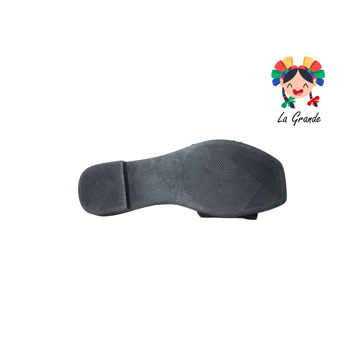 074 MARI ROSS Negro Cabra Sandalia Casual para Dama