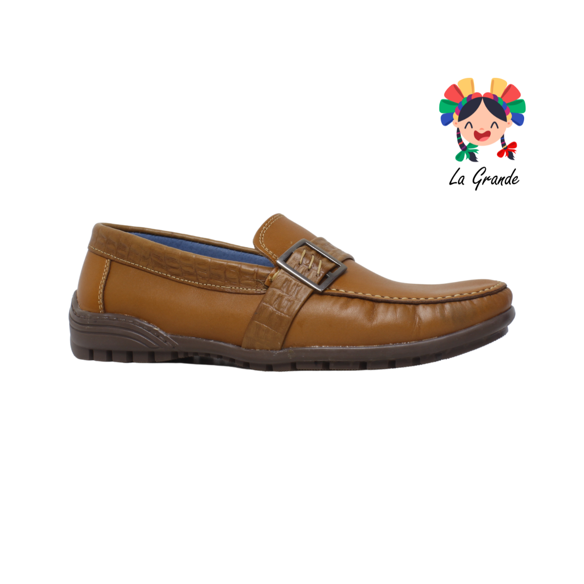0922 PARRANDAS Tabaco Piel Zapato Casual Mocasín para Caballero