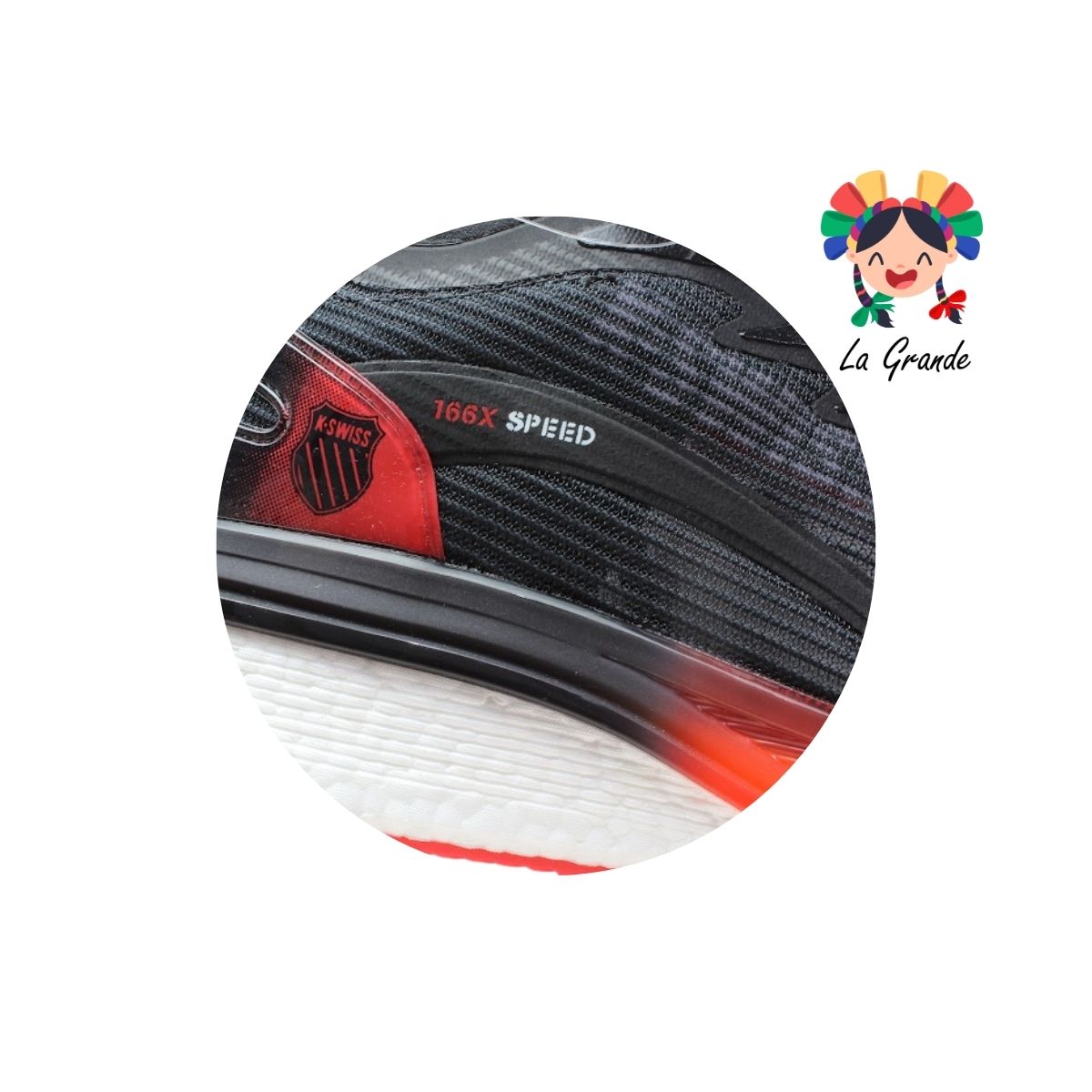 0F727016 K-SWISS Drop Ngo Rojo Tenis Casual para Caballero