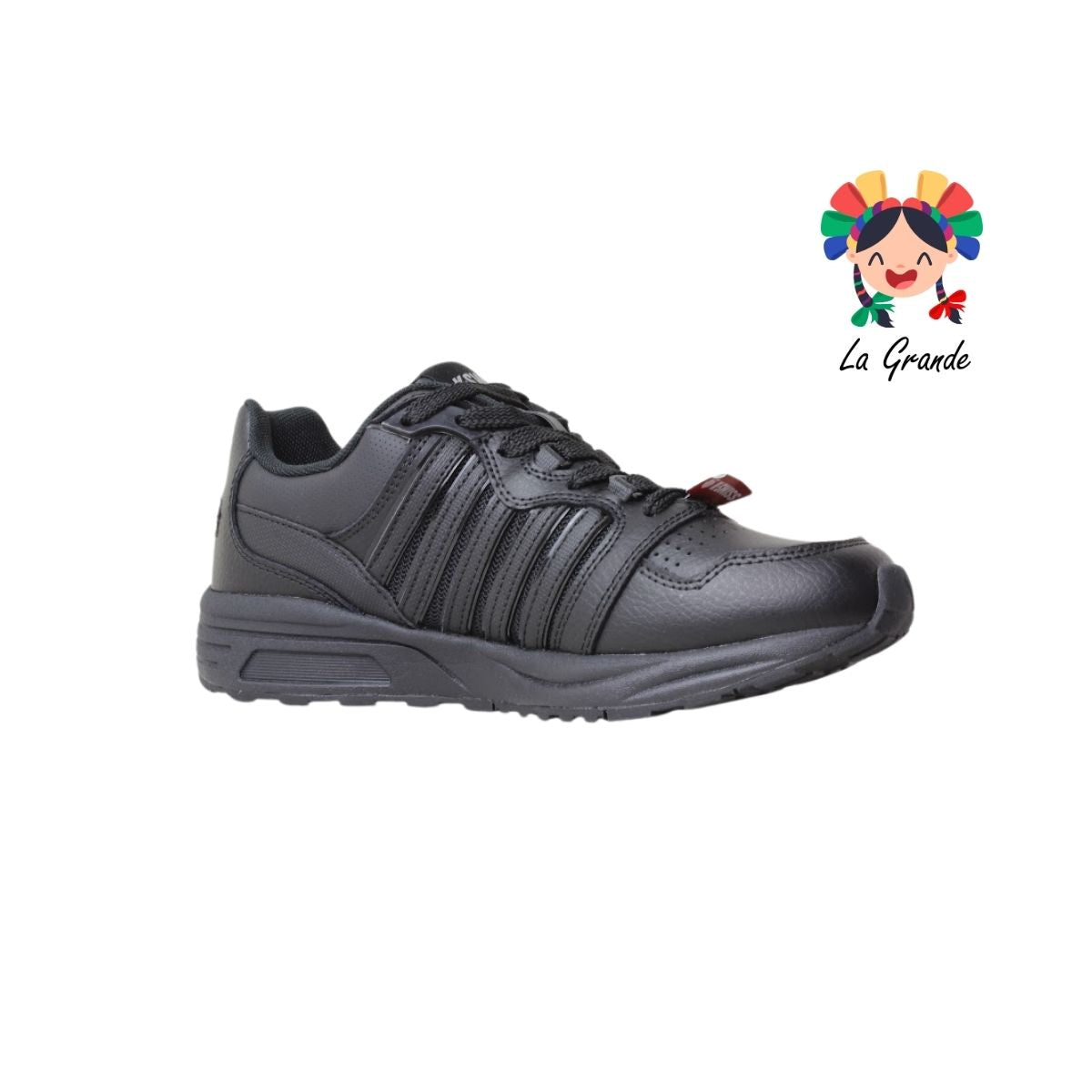 0F734017 K-SWISS Negro Negro Ranell Tenis Casual para Caballero
