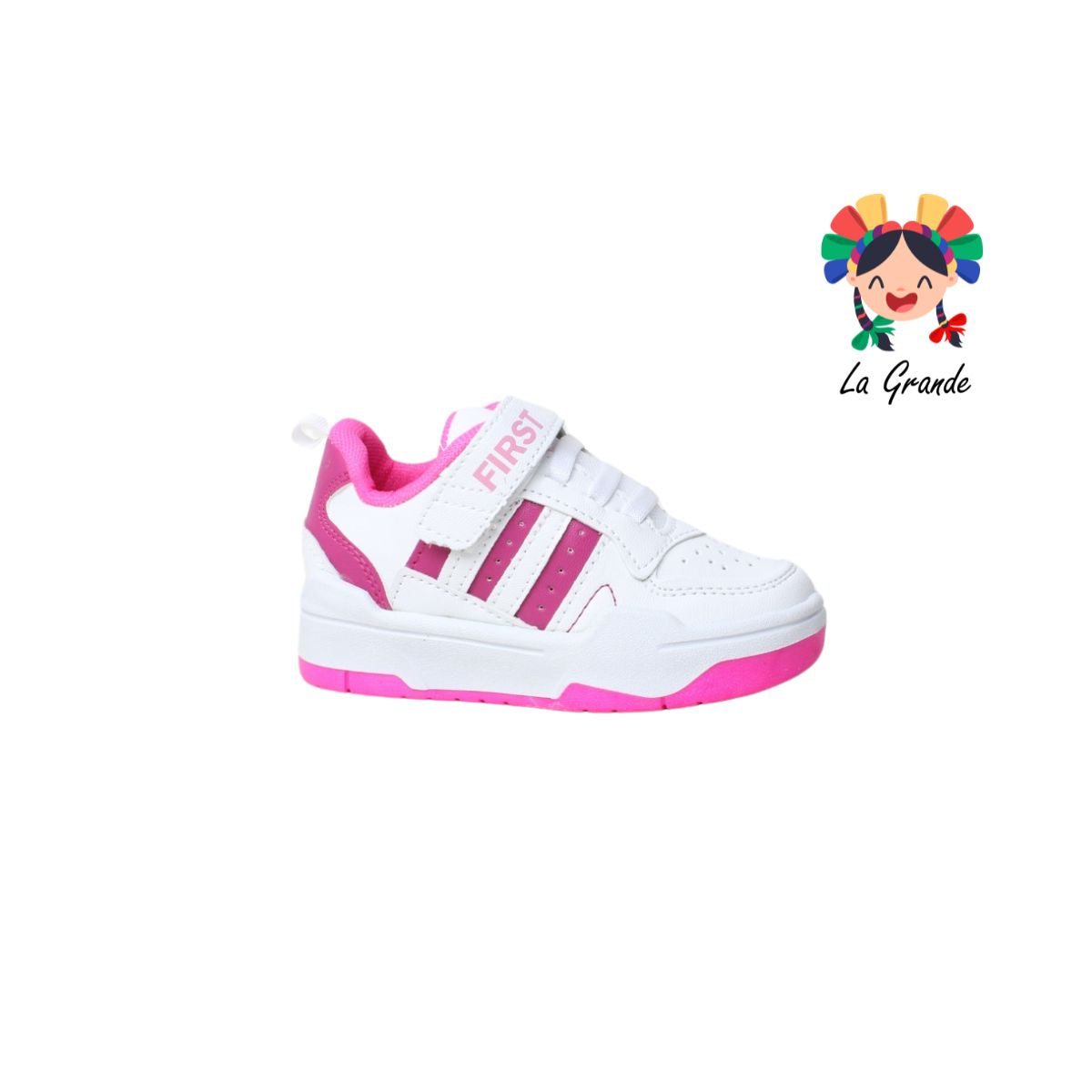 10000 FIRST Blanco Fiusha Sint Tenis Casual para Niña