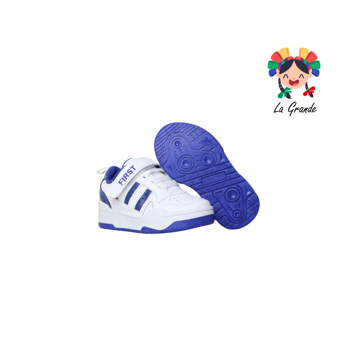 10000 FIRST Blanco Rey Sint Tenis Casual para Niña y Niño