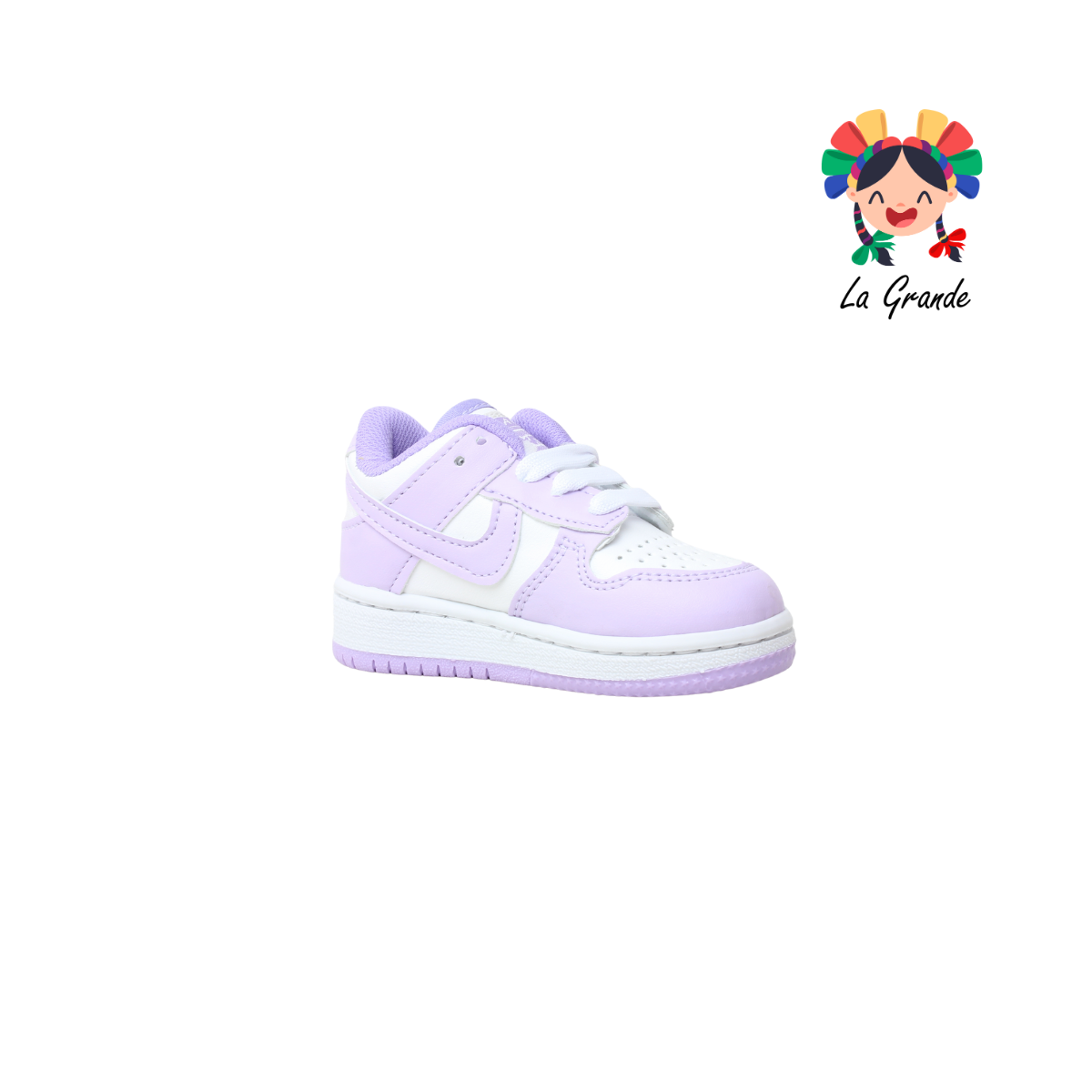 1000 JAG SPORT Blanco Lila Sintético Tenis Casual para Bebé