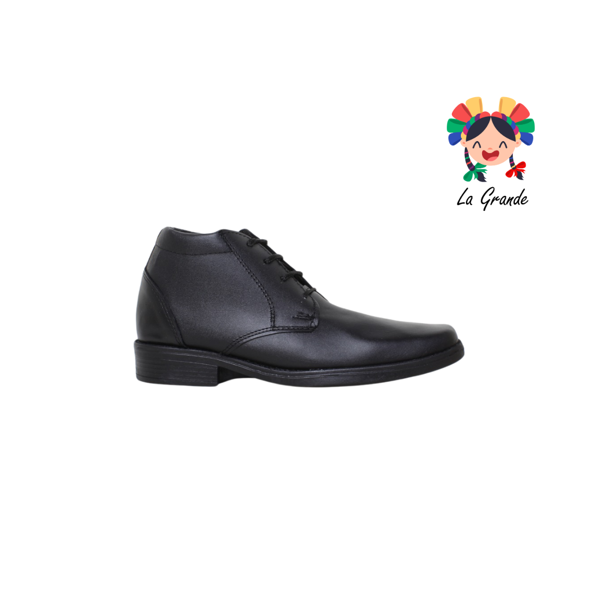 100 SHUYIN Negro Piel Zapato Casual para Joven y Caballero