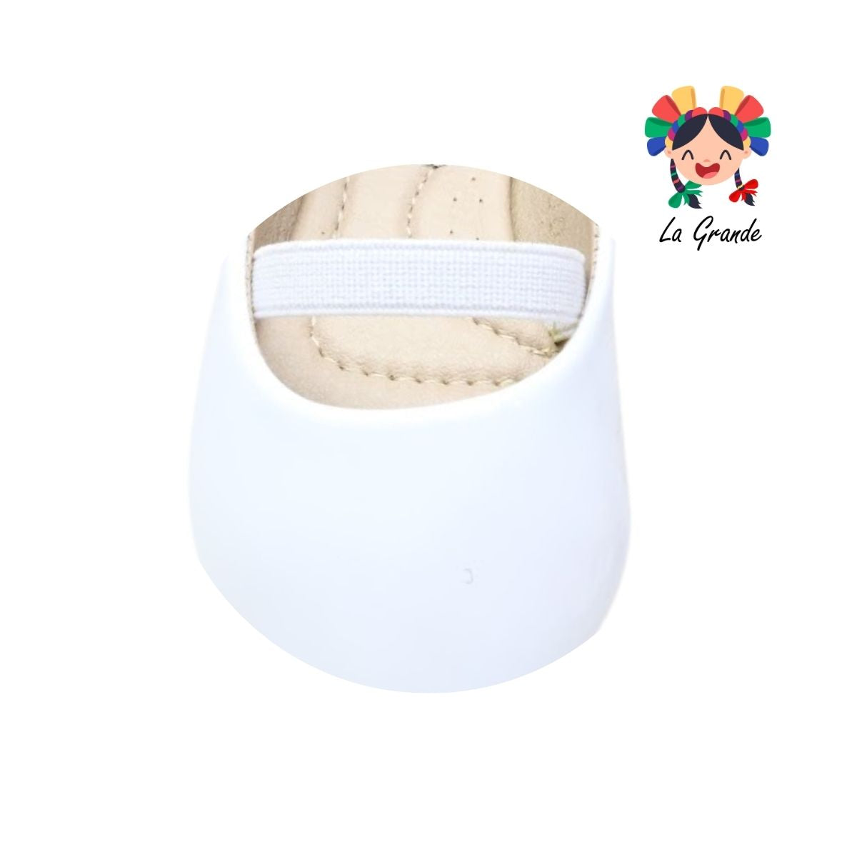 100 SOFITA Blanco Charol Balerina para Niña y Dama