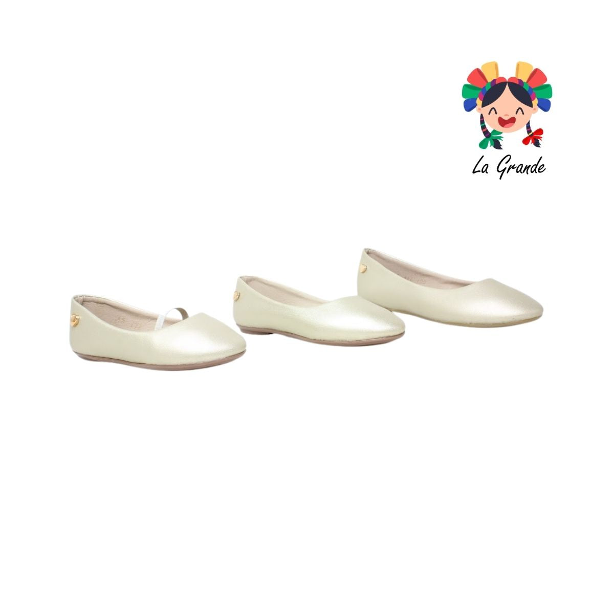 100 SOFITA Oro Sintético Balerina para Niña y Dama