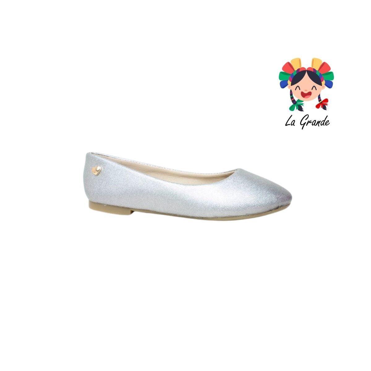 100 SOFITA Plata Salma Sintético Balerina para Niña y Dama