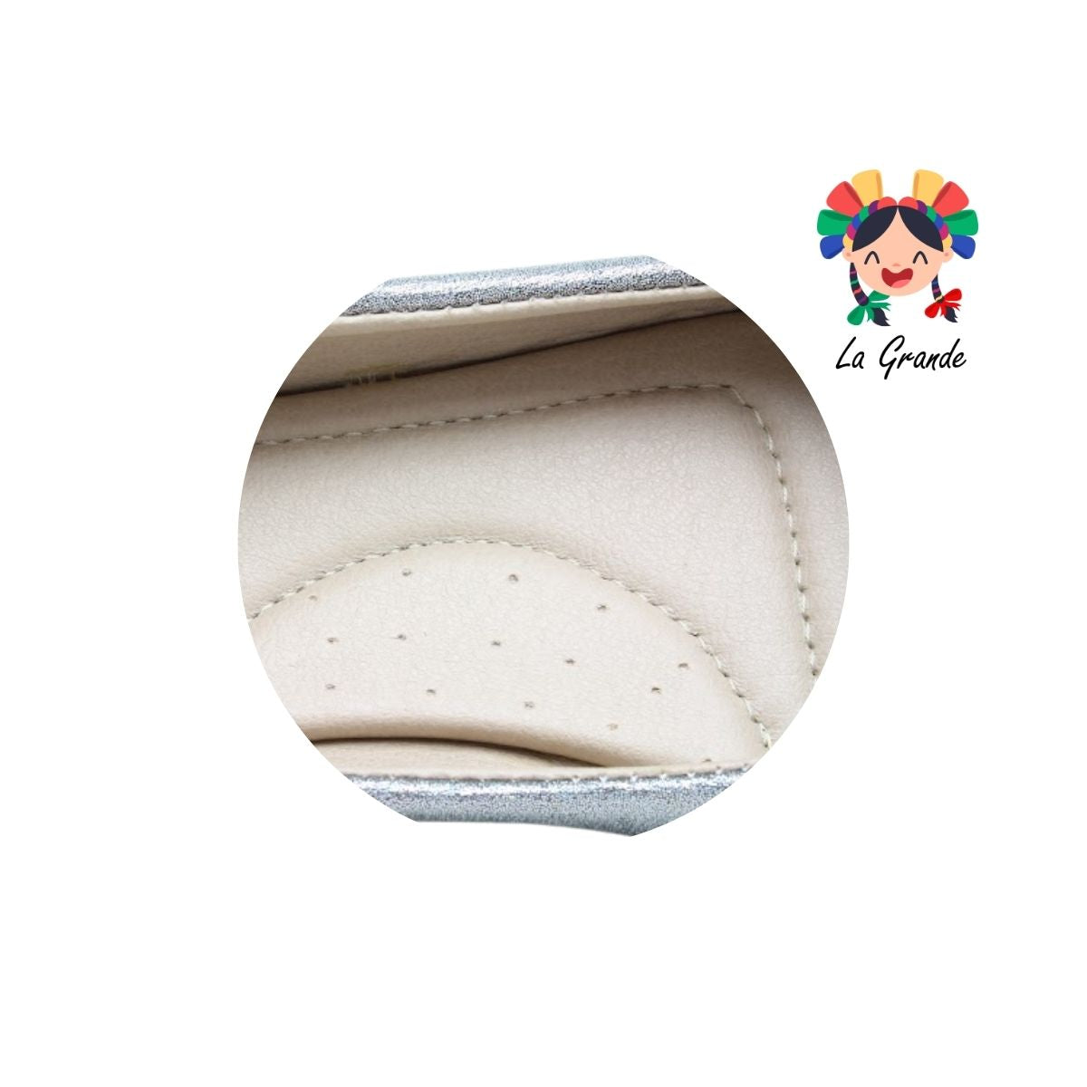 100 SOFITA Plata Salma Sintético Balerina para Niña y Dama