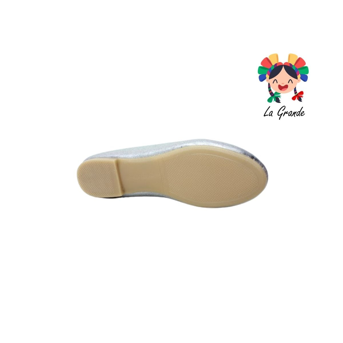 100 SOFITA Plata Salma Sintético Balerina para Niña y Dama