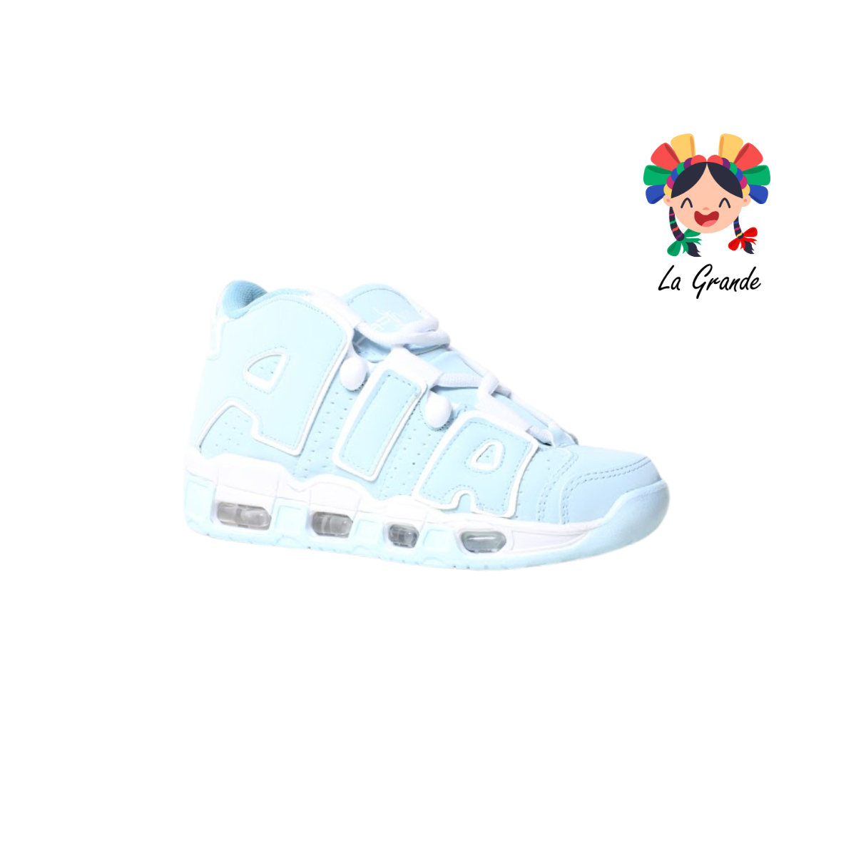 1018 HARMAN Cielo Blanco Tenis Casual para Dama, Joven y Caballero