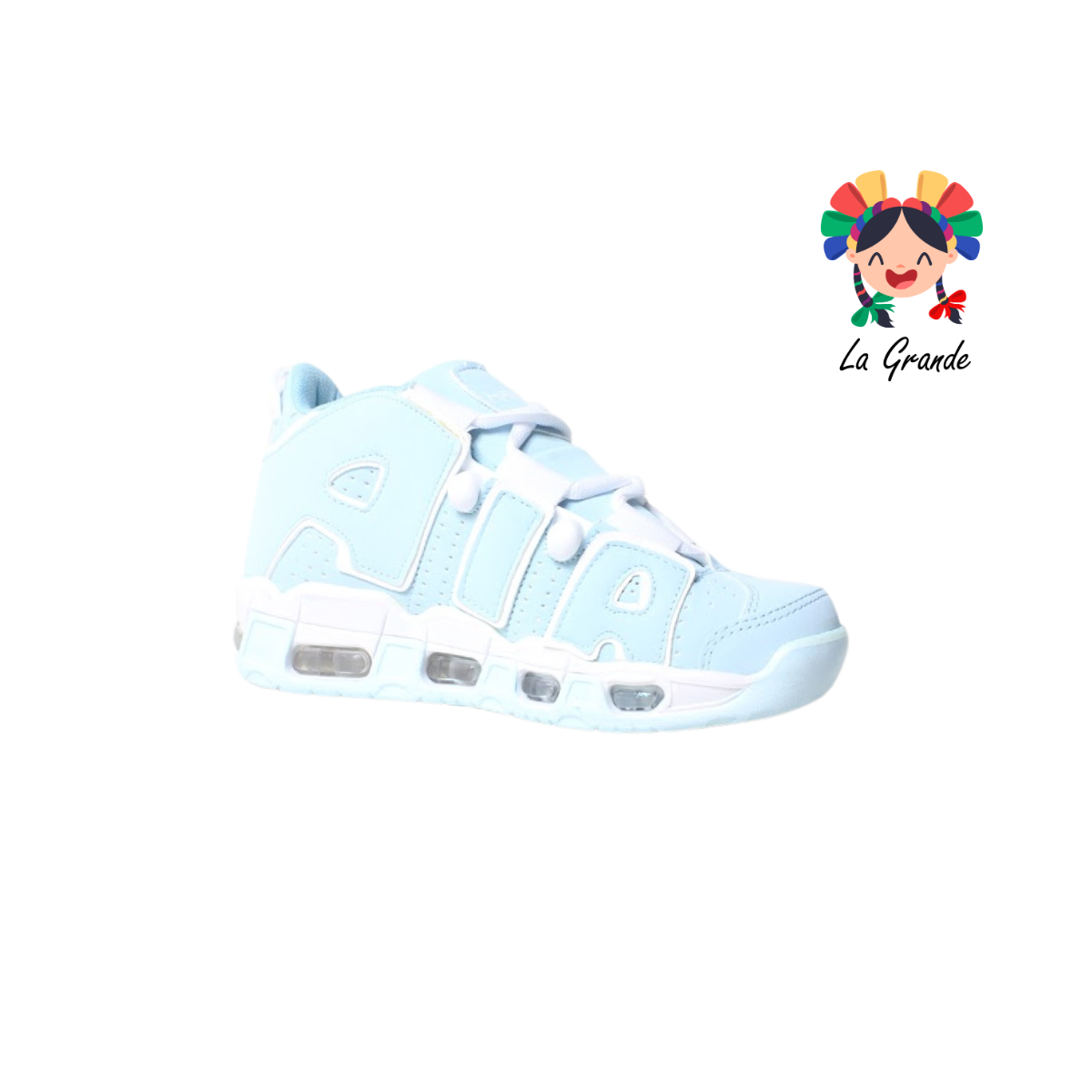 1018 HARMAN Cielo Blanco Tenis Casual para Dama, Joven y Caballero