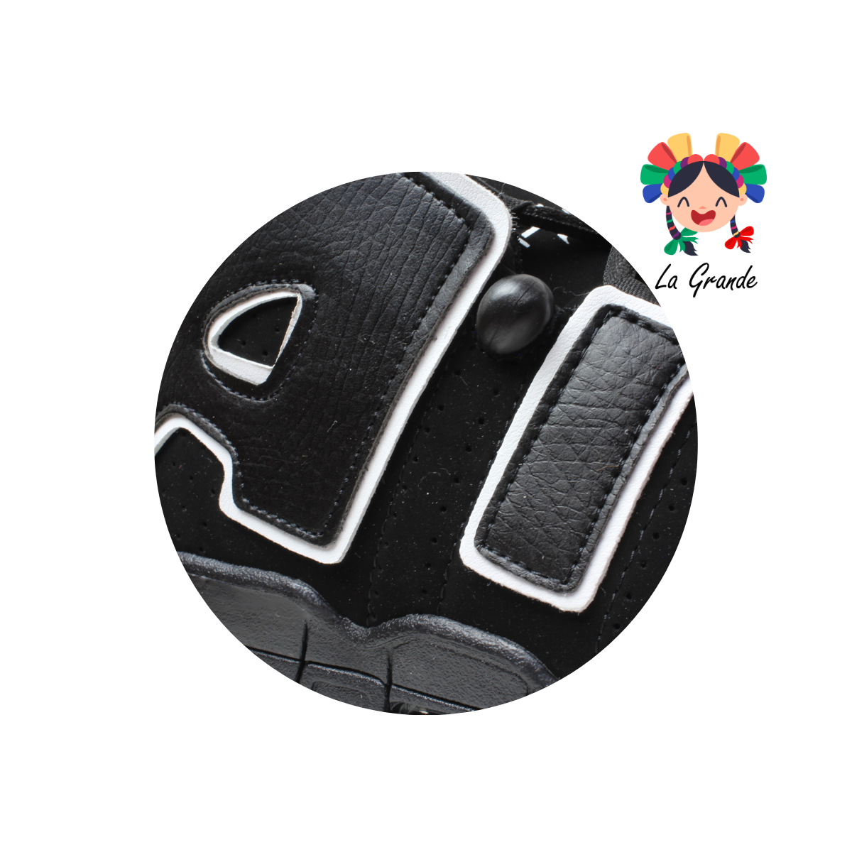 1018 HARMAN Negro Blanco Tenis Casual para Dama y Joven
