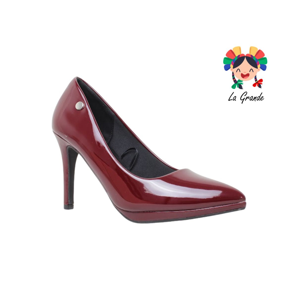1019 MOLTO BELLO Vino Charol Zapatilla para Dama