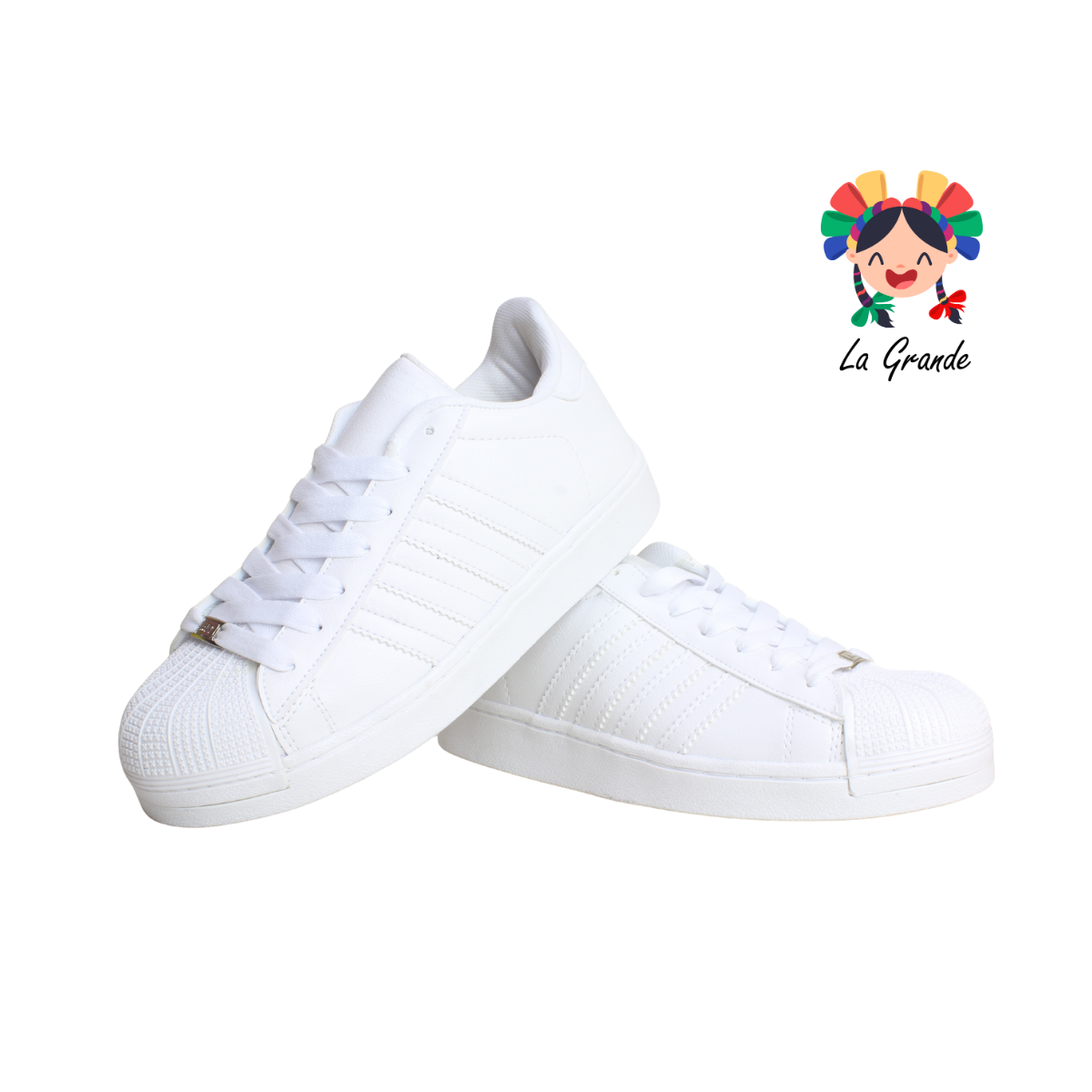 1028 HARMAN Blanco Blanco Tenis Casual para Caballero
