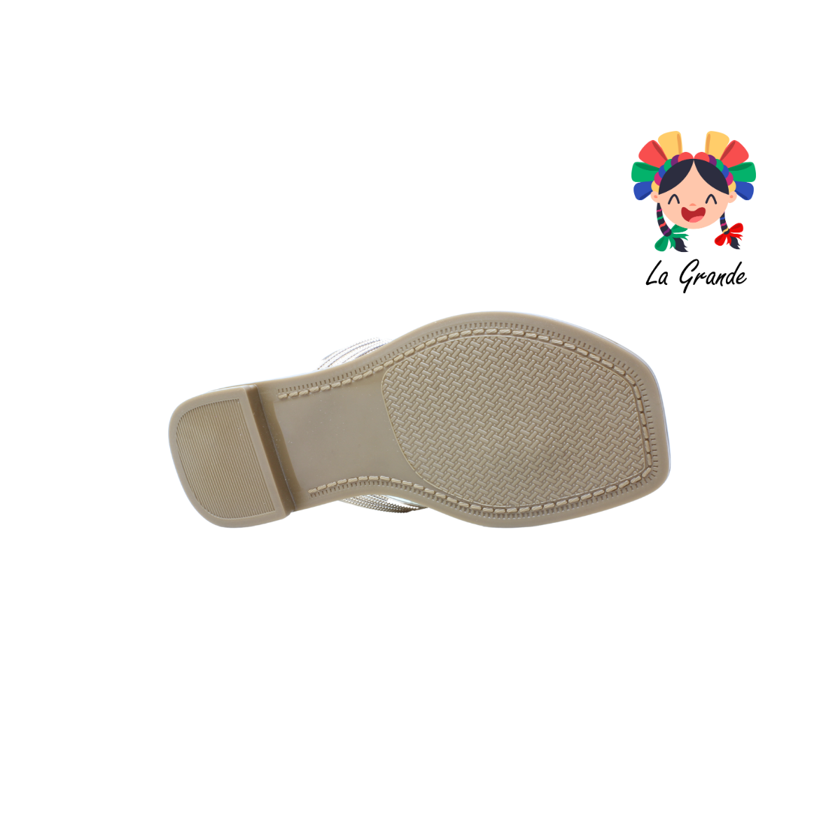 102 TZI-TZI Oro Sintético Sandalia Casual para Dama