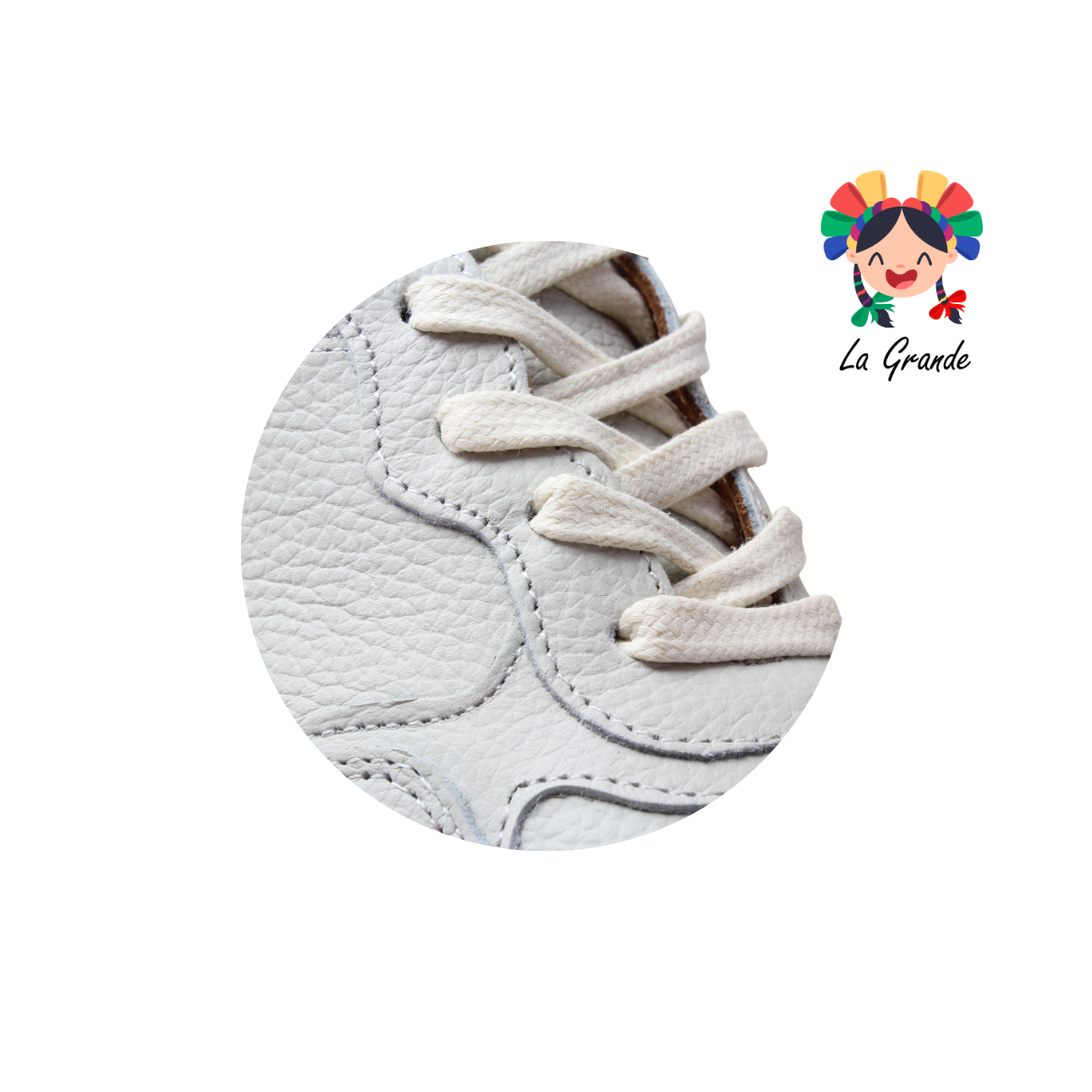 NU002 DOGI Blanco Gris Piel Tenis Casual para Dama y Joven