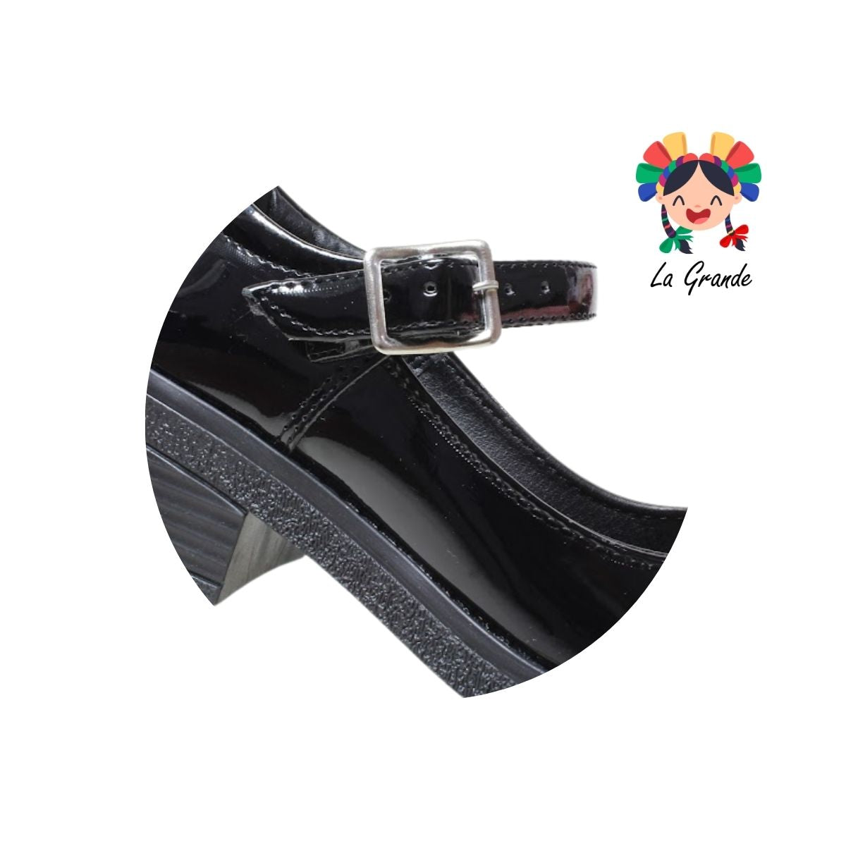 103 DULCE CEREZA Negro Charol Zapato Escolar para Niña y Dama
