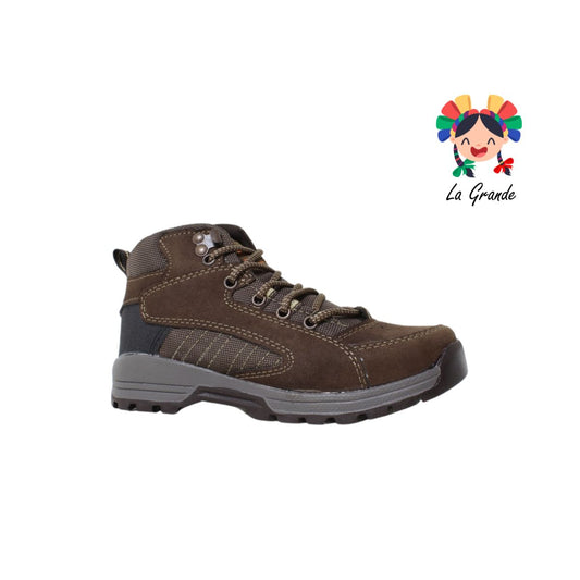 1040 BUKANERO Café Sintético Bota de Montaña para Dama y Joven