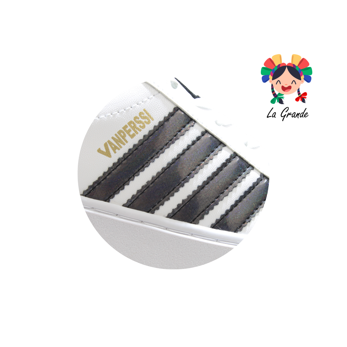 1420 VANPERSSI Bco Ngo Barbie Sint Tenis Casual para Dama