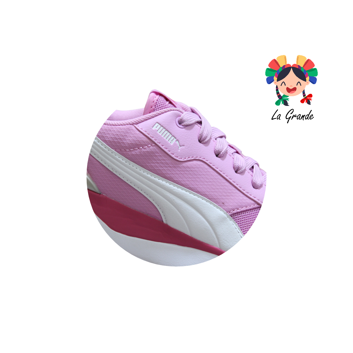 4812 PM Rosa Blanco Tenis Deportivo Original Importado para Dama