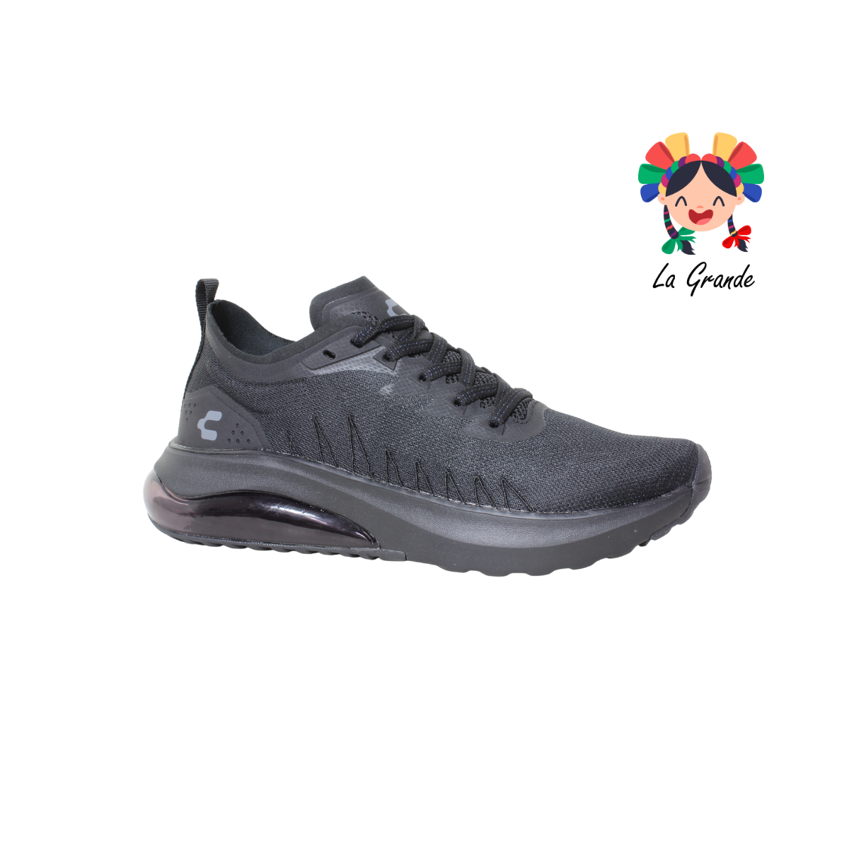 1086323002 CHARLY Negro Negro Tenis Deportivo para Caballero