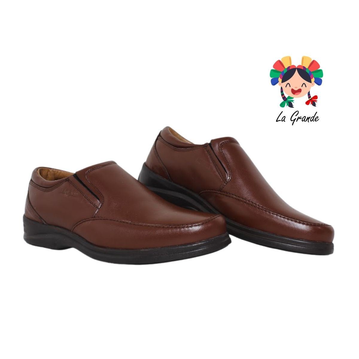 1087 KA99 Brandy Borrego Piel Zapato Confort para Caballero