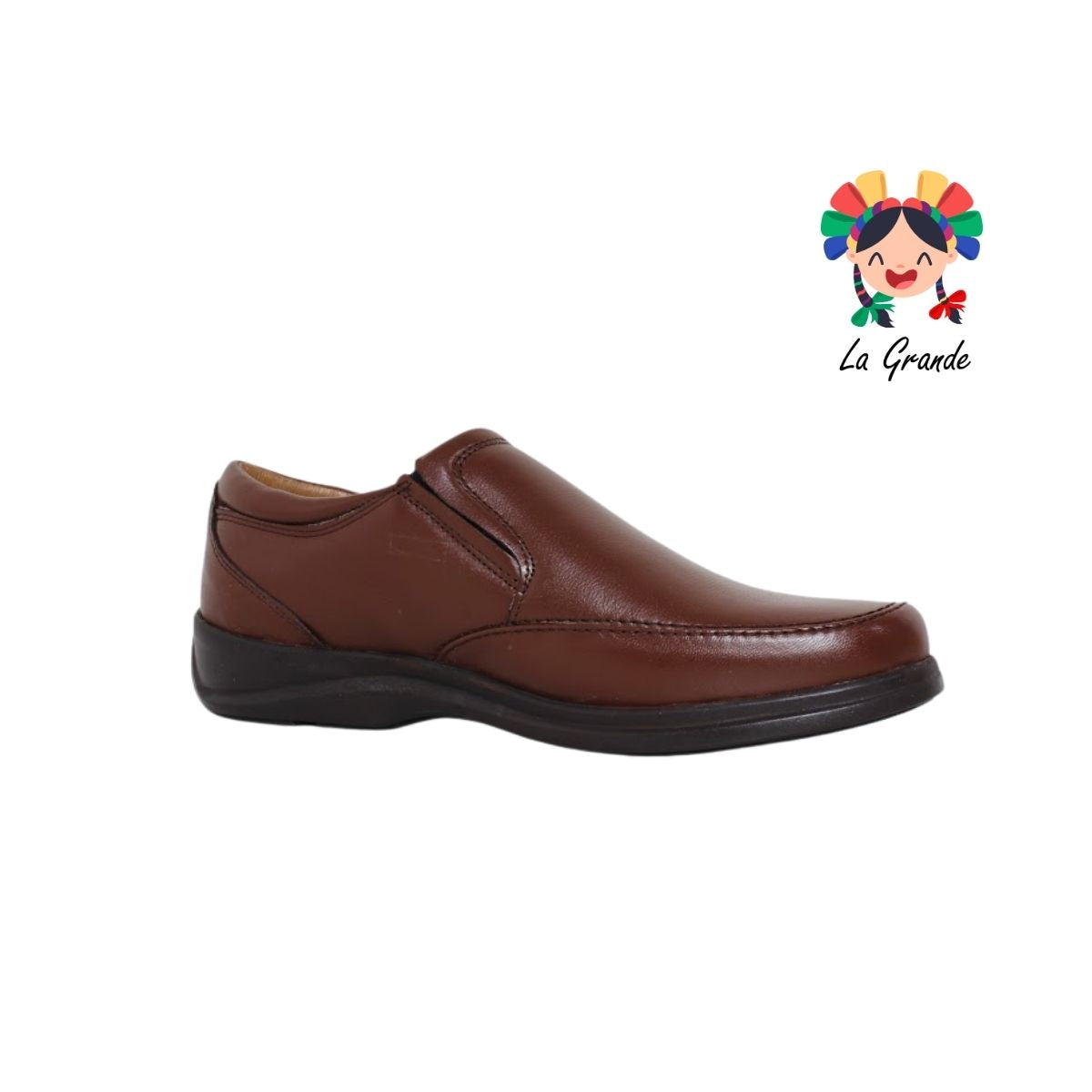 1087 KA99 Brandy Borrego Piel Zapato Confort para Caballero