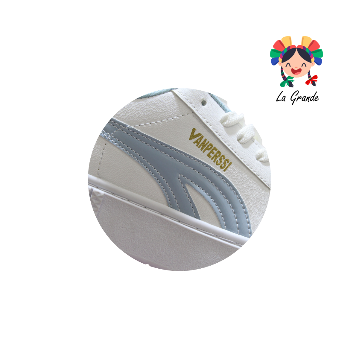 11500 VANPERSSI Bco Cielo Sint Tenis Casual para Dama
