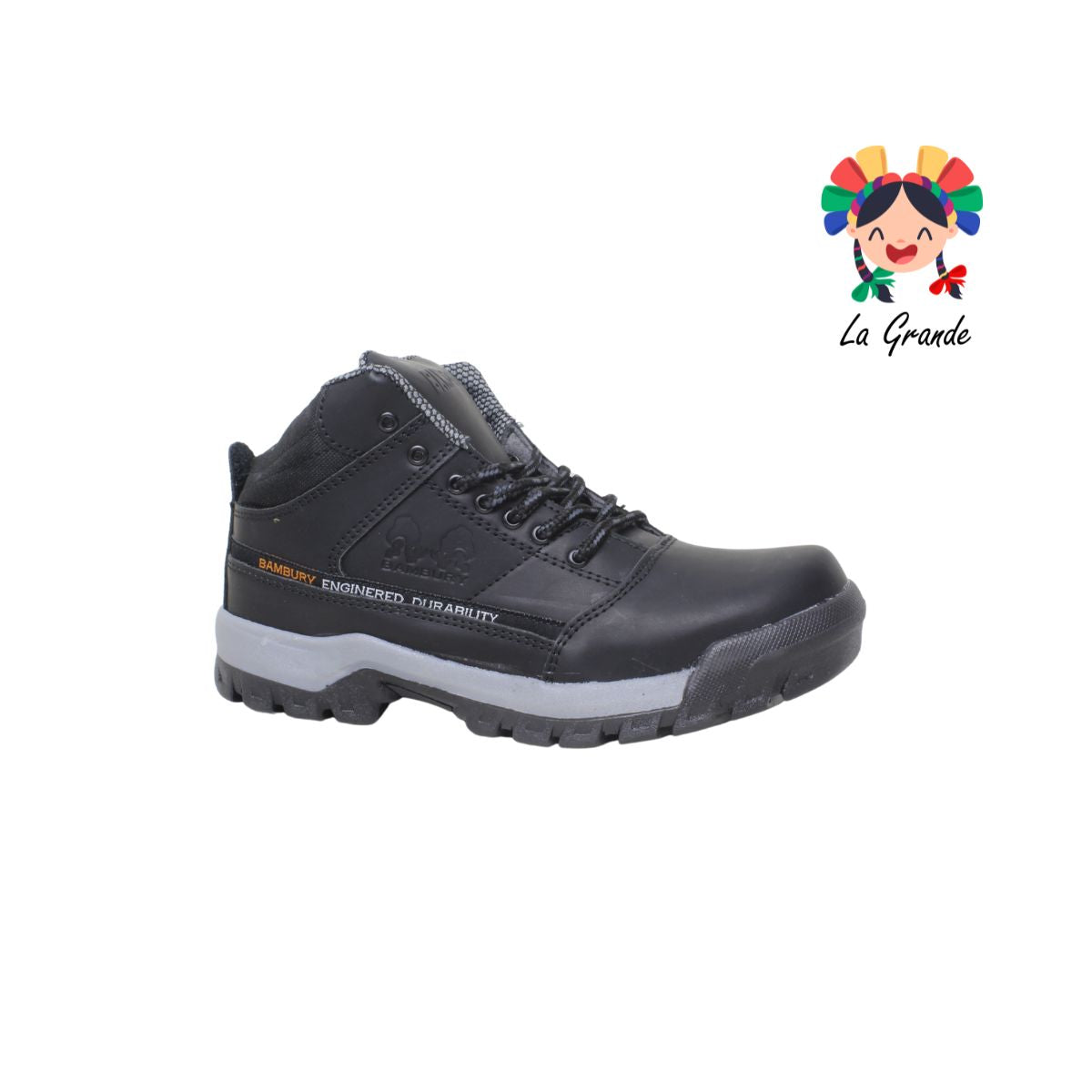 111 BAMBURY Negro Bota de Montaña para Caballero