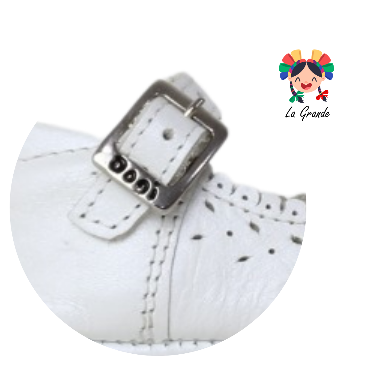 1122 DOGI Blanco Piel Zapato Casual para Bebé