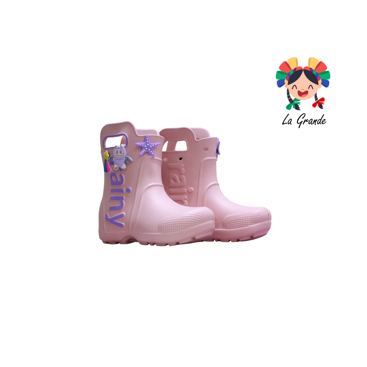 CX-0159 NEHK Multicolor Bota De Hule para Niña y Niño