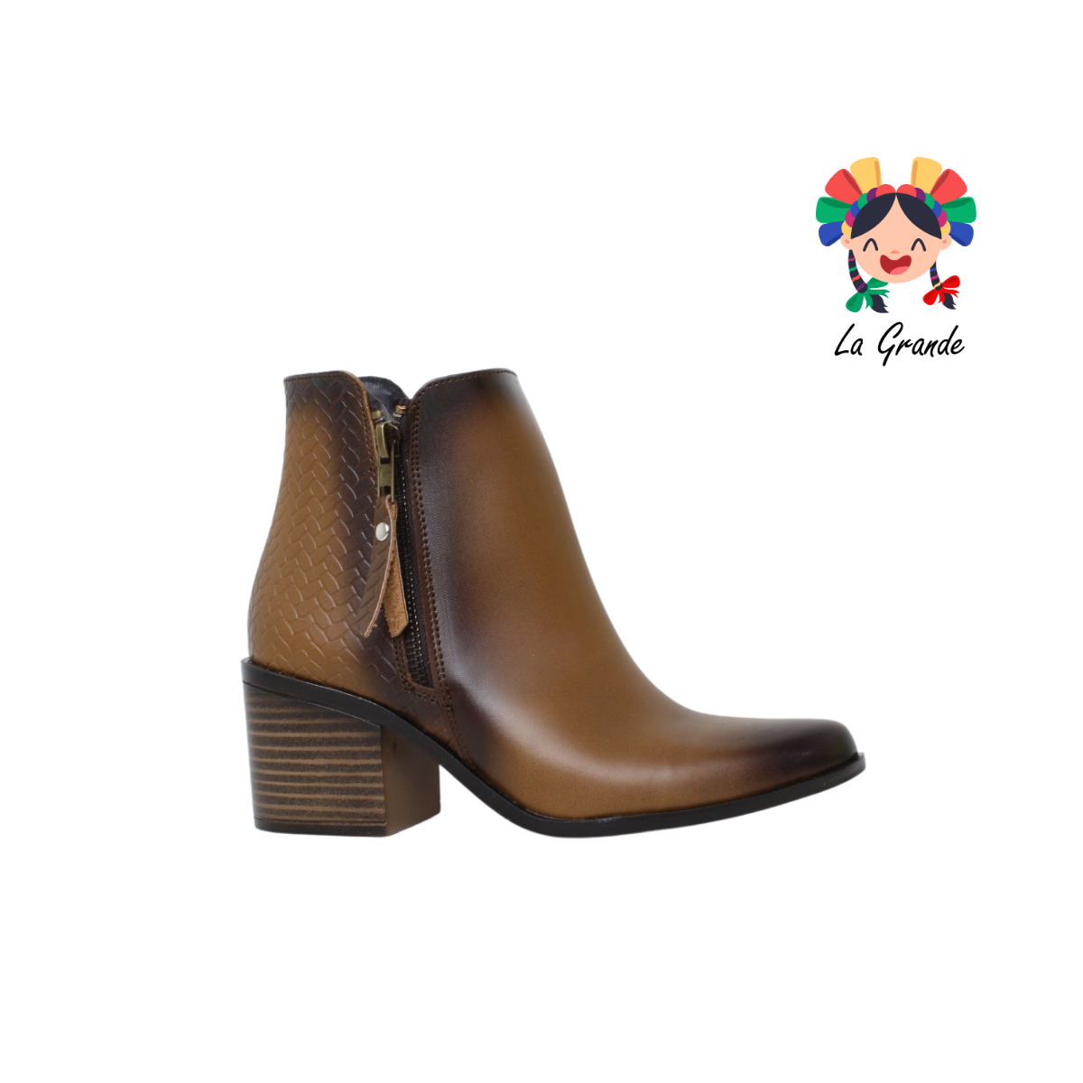 113 LEOPATRIA Miel Bota Casual para Dama